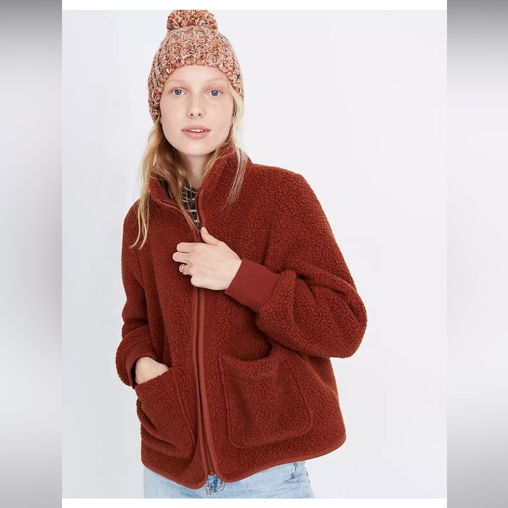 Madewell Polartec Fleece Zip-Up Jacket size xs